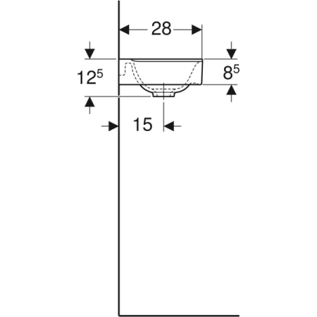 Раковина Geberit Xeno² 500.528.01.1